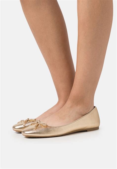 michael kors ballerina gold|Michael Kors flat booties.